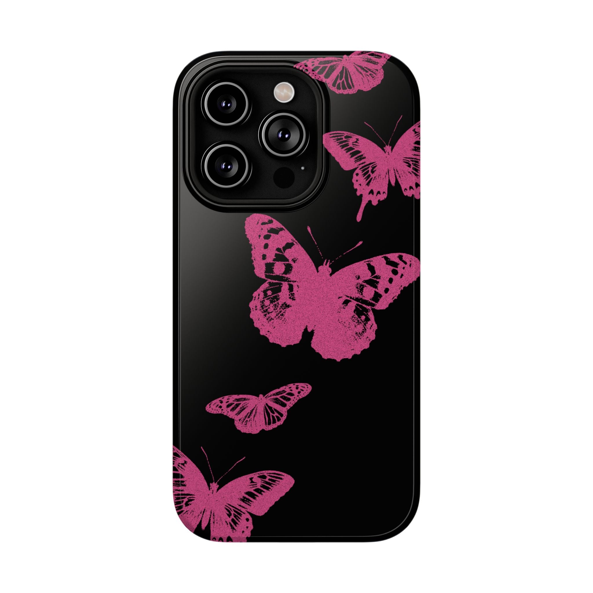 Pink Butterflies Tough iPhone Case
