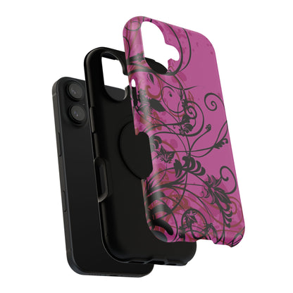Midnight Petals Tough iPhone Case