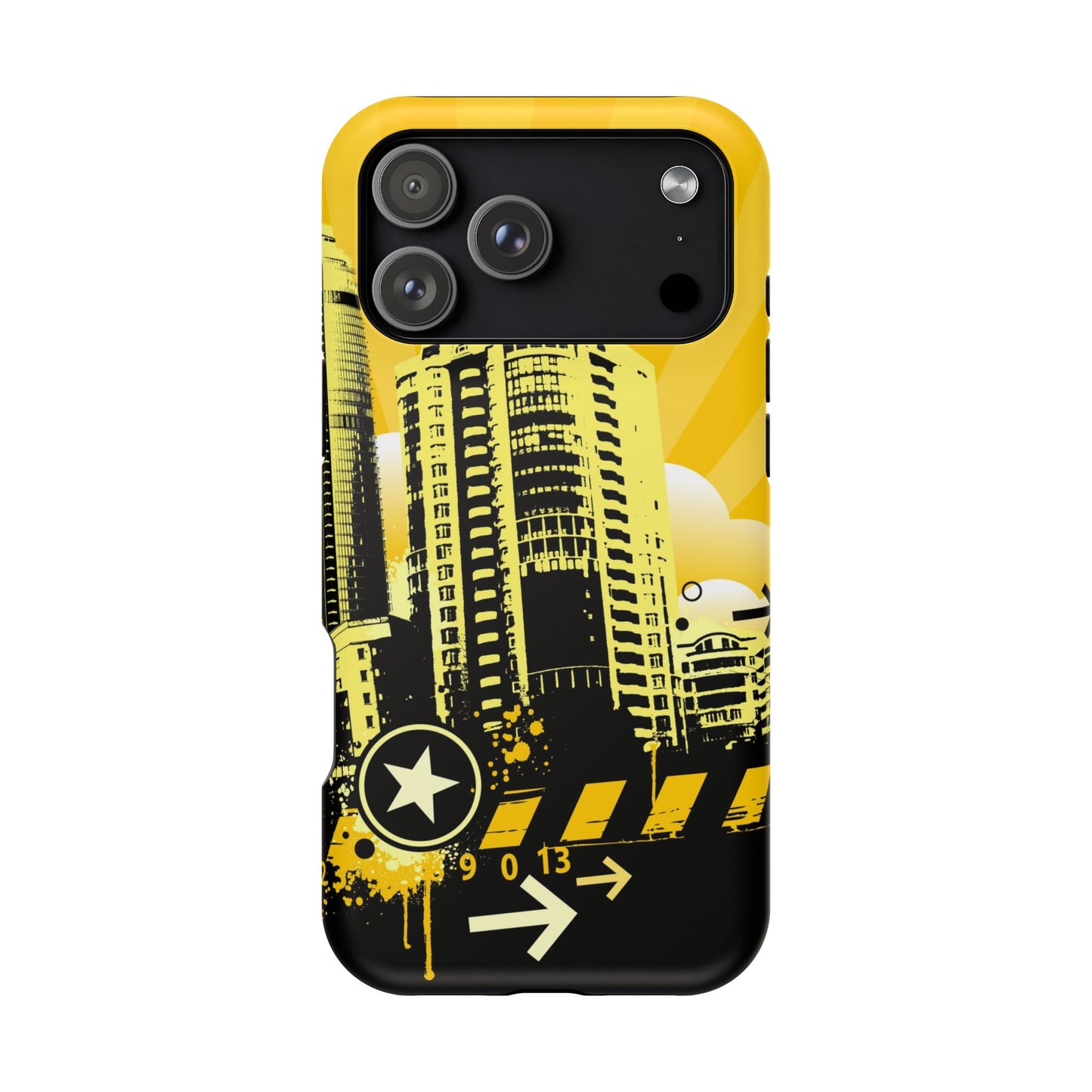 Yellow City Tough iPhone Case