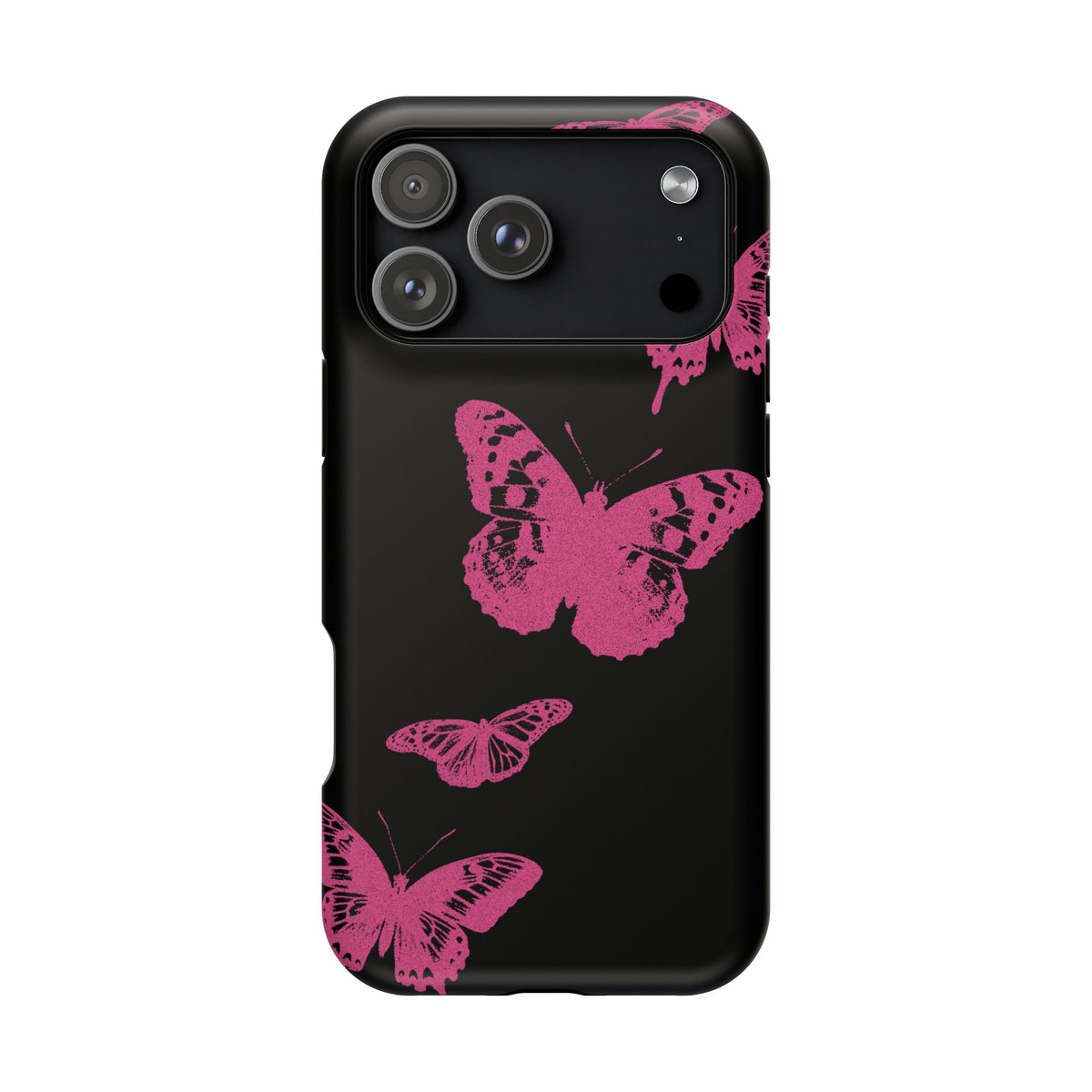 Pink Butterflies MagSafe Tough iPhone Case