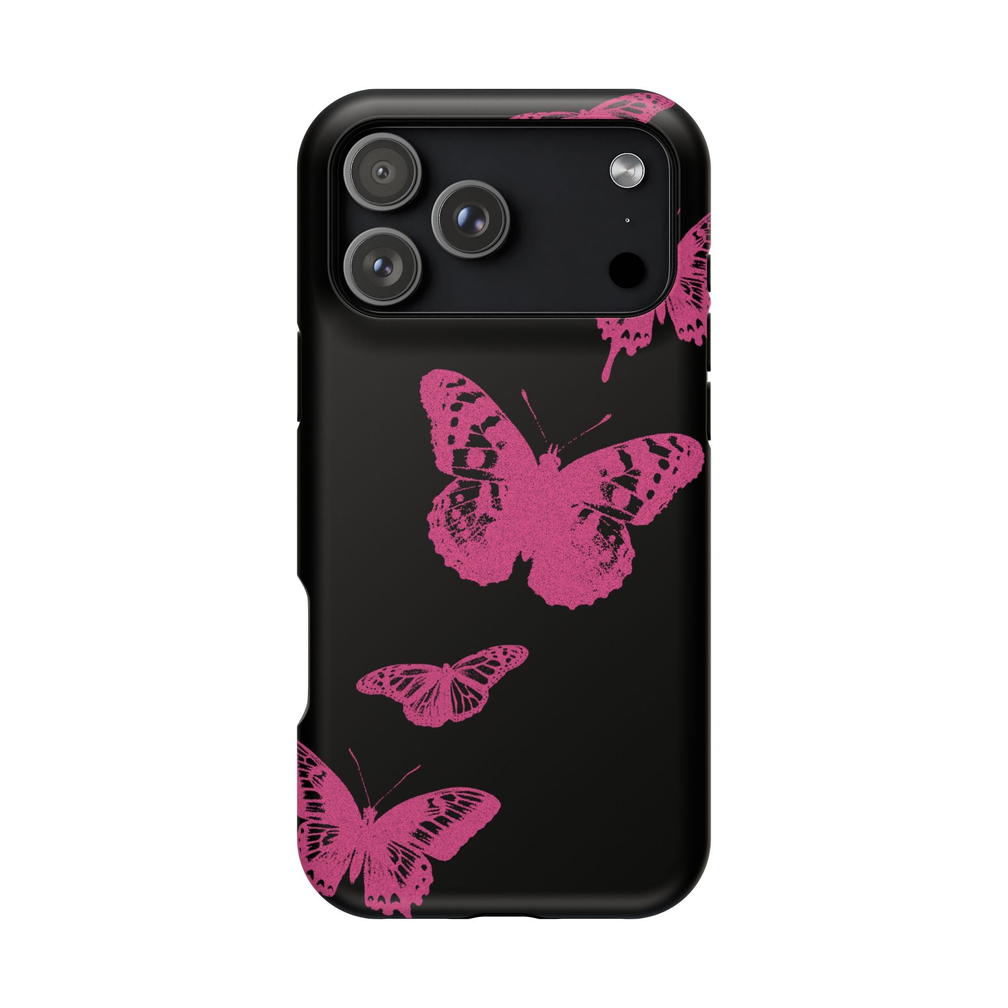 Pink Butterflies Tough iPhone Case