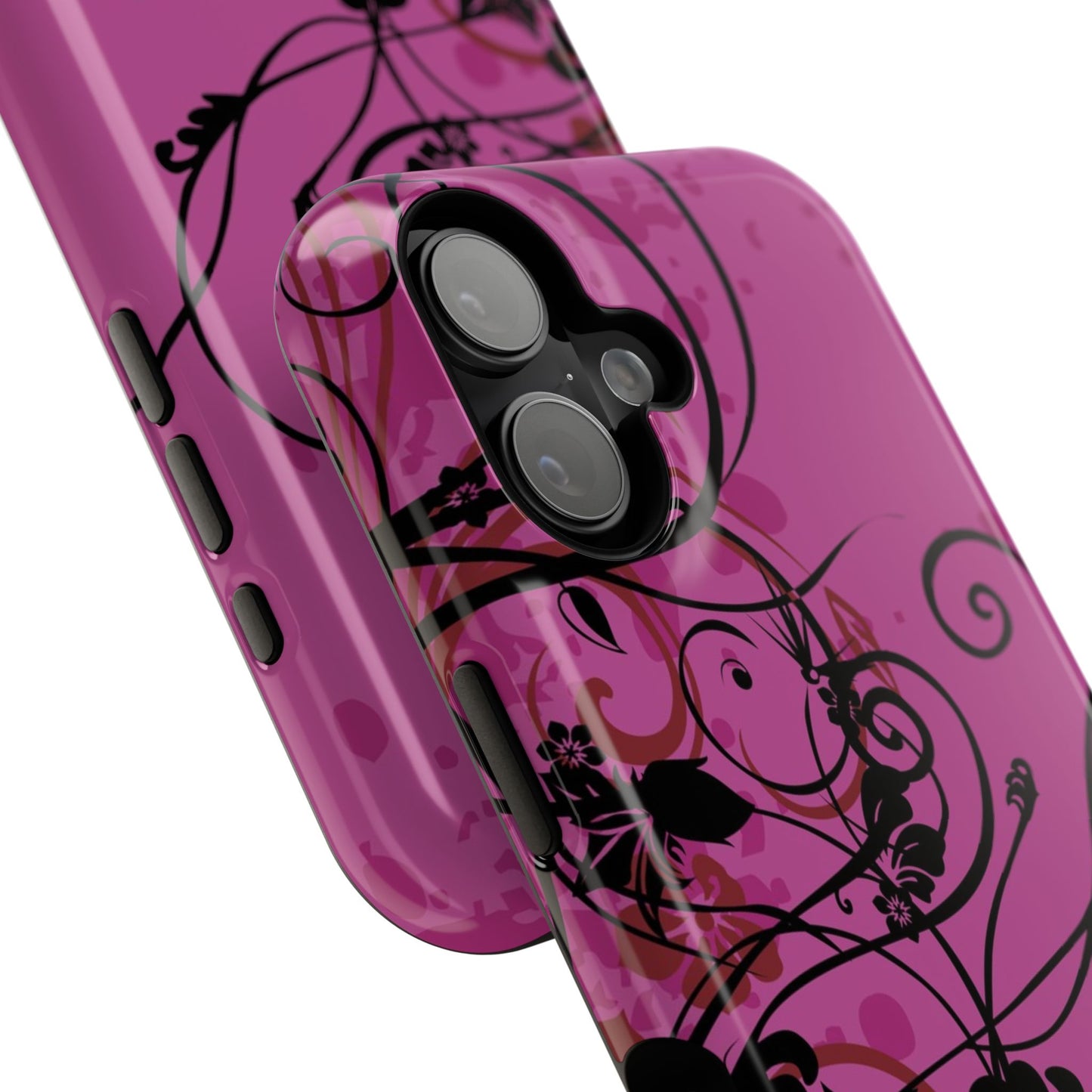 Midnight Petals Tough iPhone Case