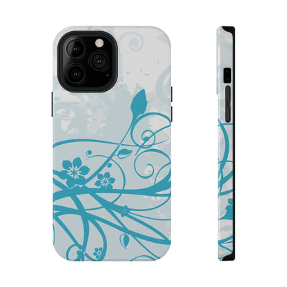 Blue Bloom Tough iPhone Case