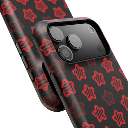 Red Stars Tough iPhone Case