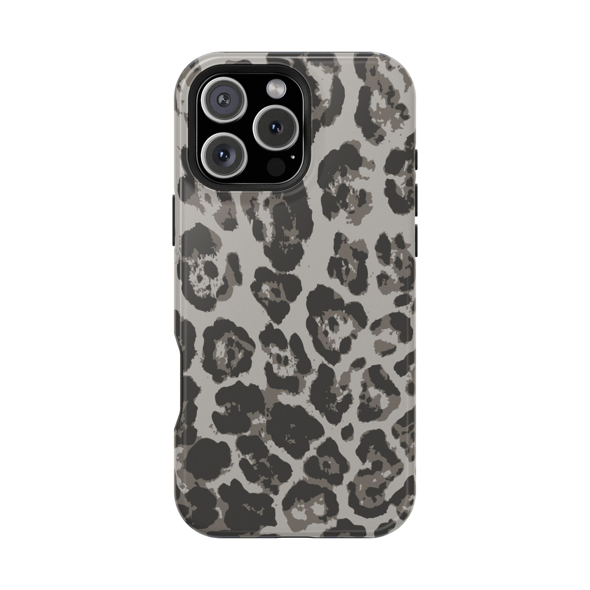 Grey Leopard Tough iPhone Case