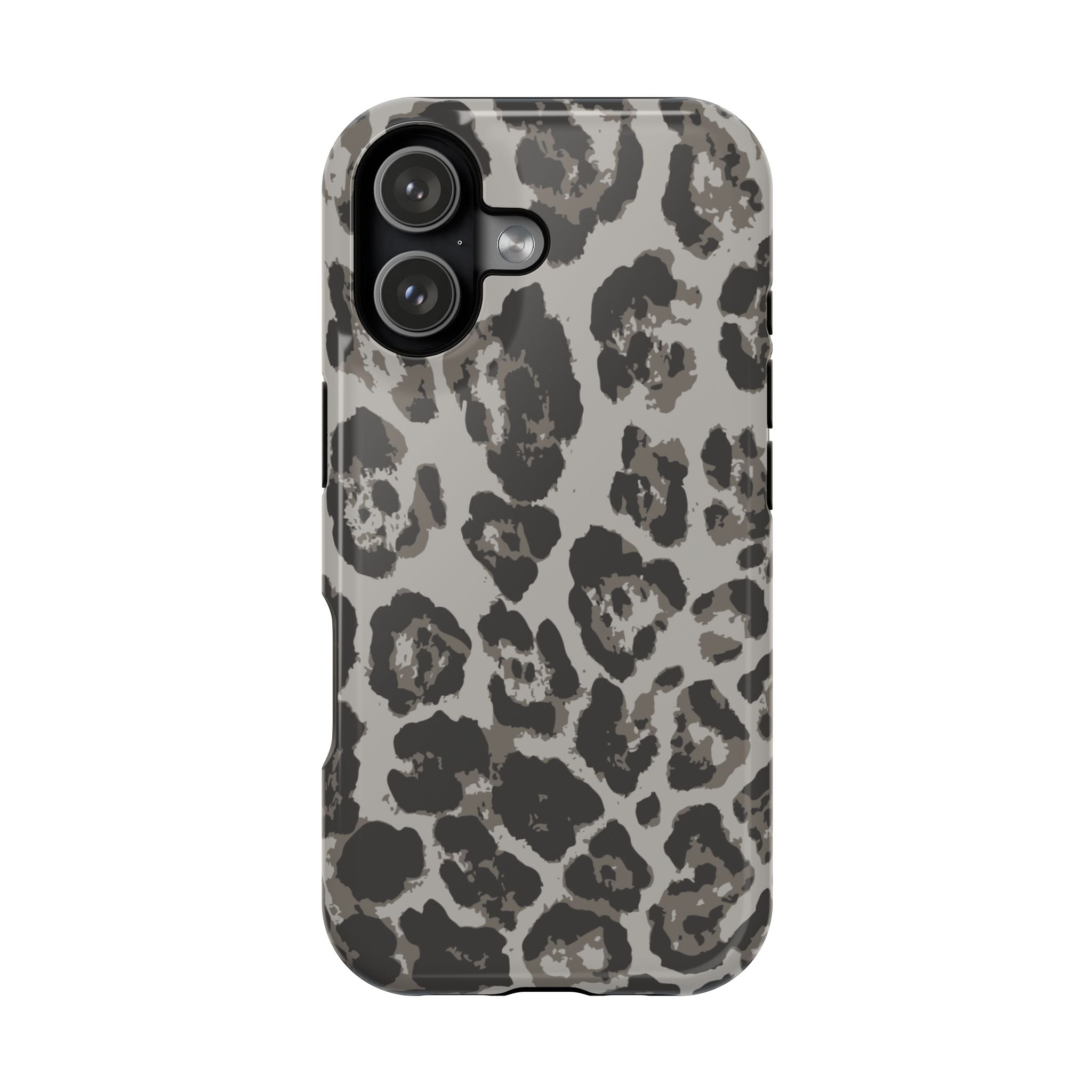 Grey Leopard Tough iPhone Case