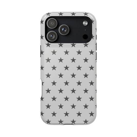 Grey Stars MagSafe Tough iPhone Case