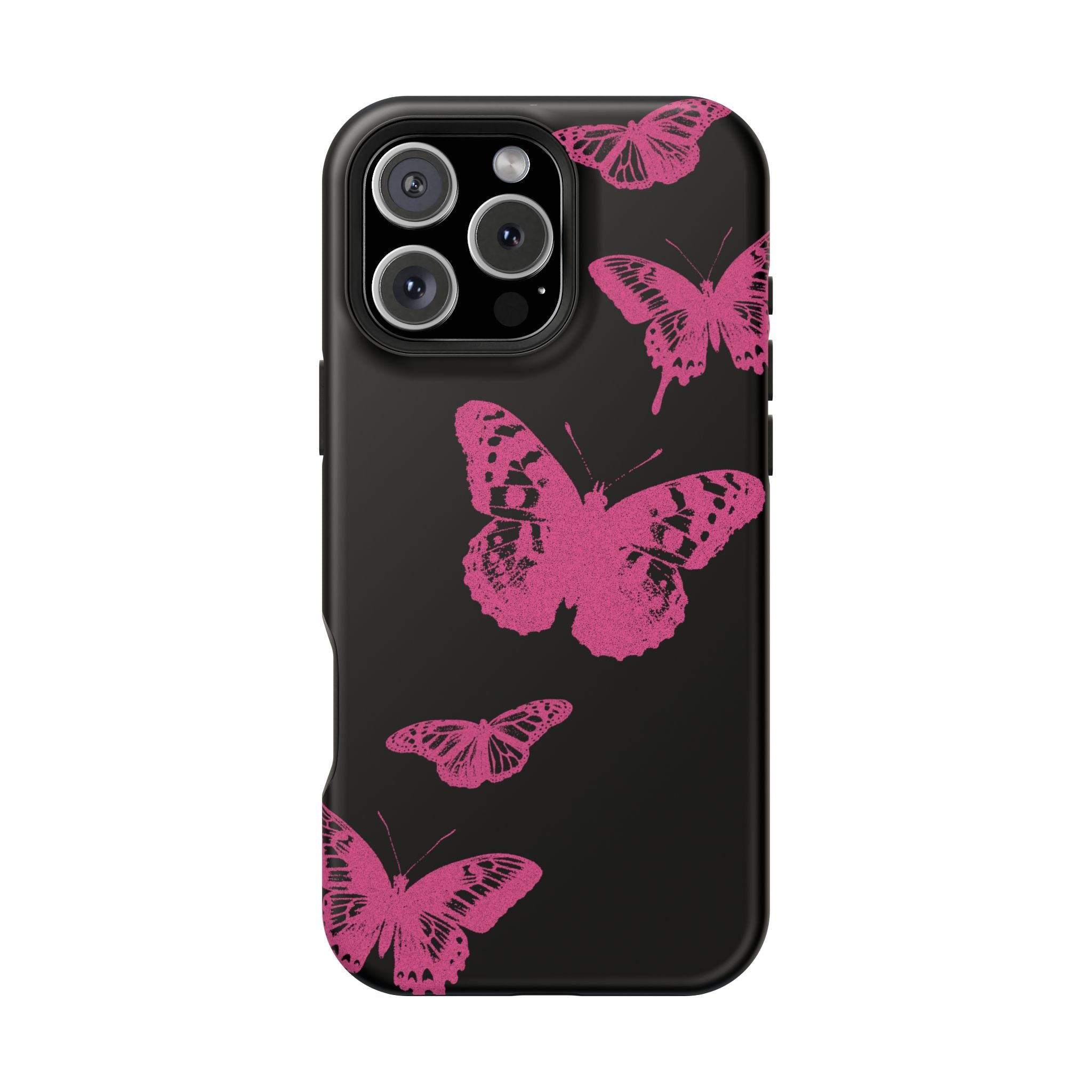 Pink Butterflies Tough iPhone Case