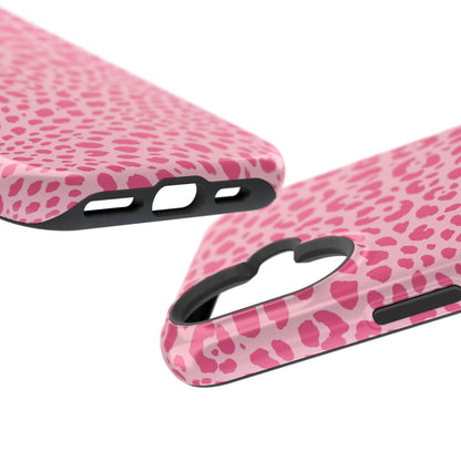 Light Pink Leopard MagSafe Tough iPhone Case