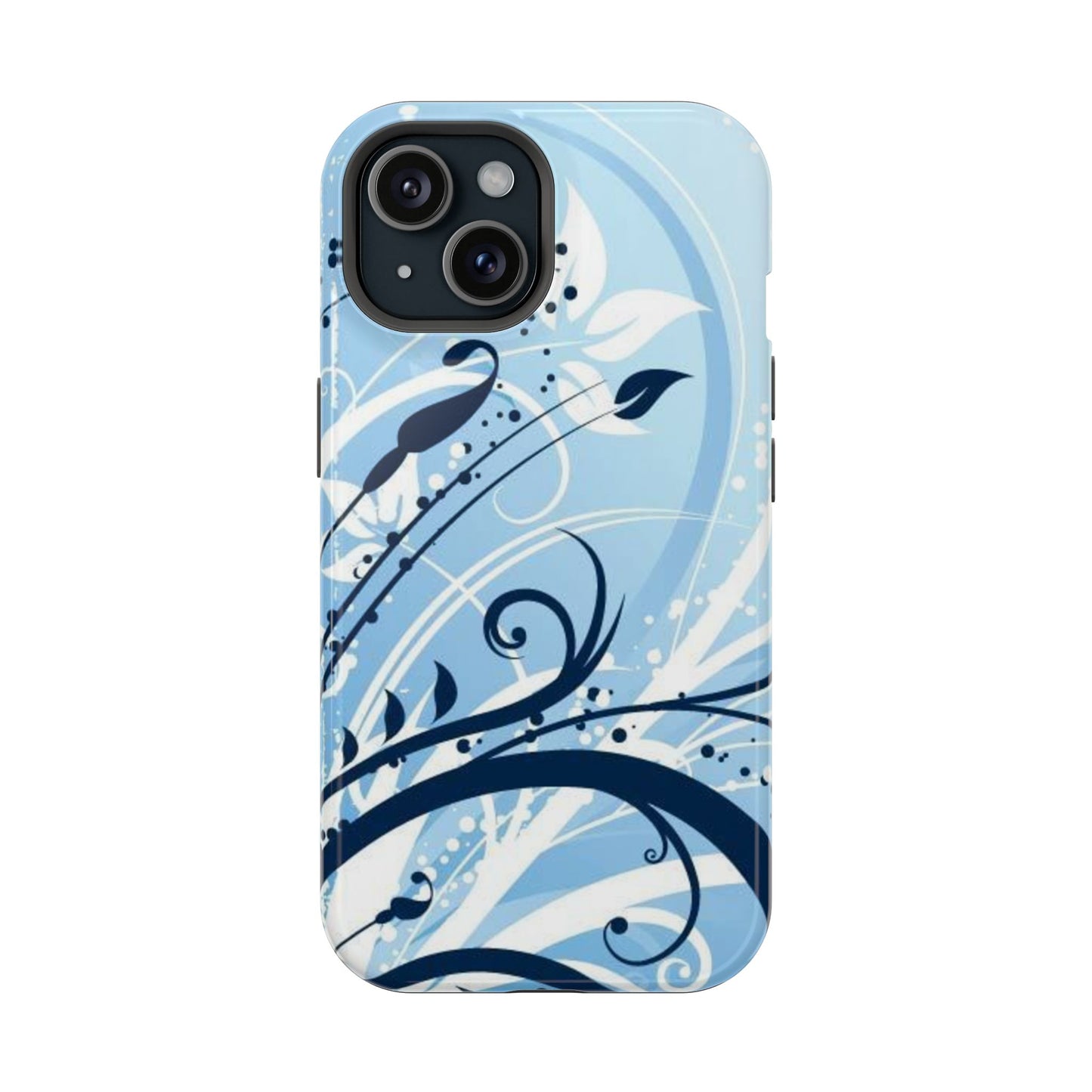 Bloom in Blue Tough iPhone Case