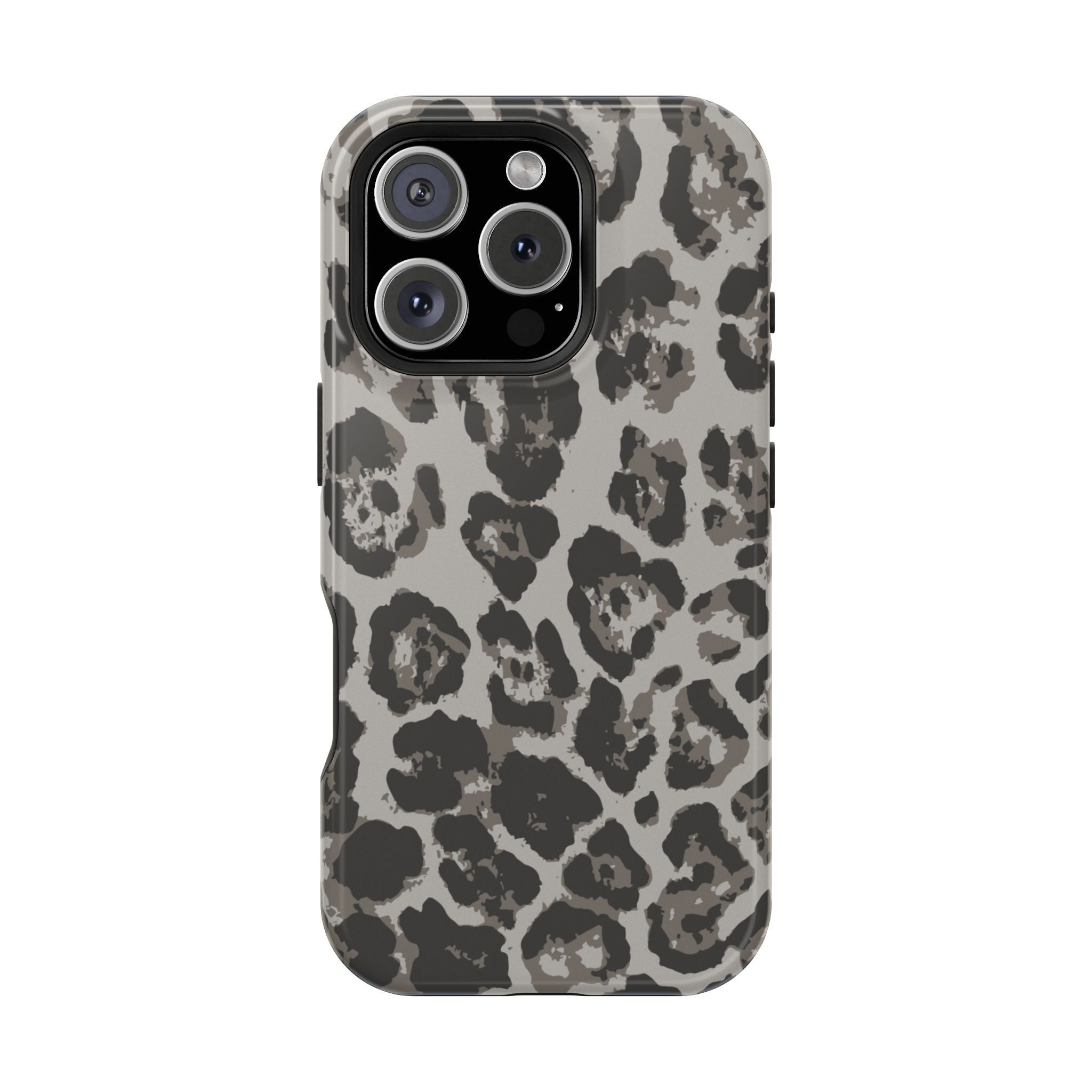Grey Leopard Tough iPhone Case