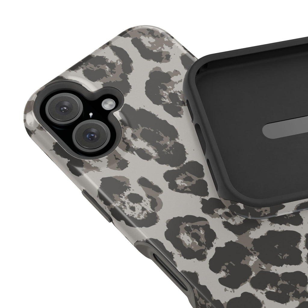 Grey Leopard Tough iPhone Case