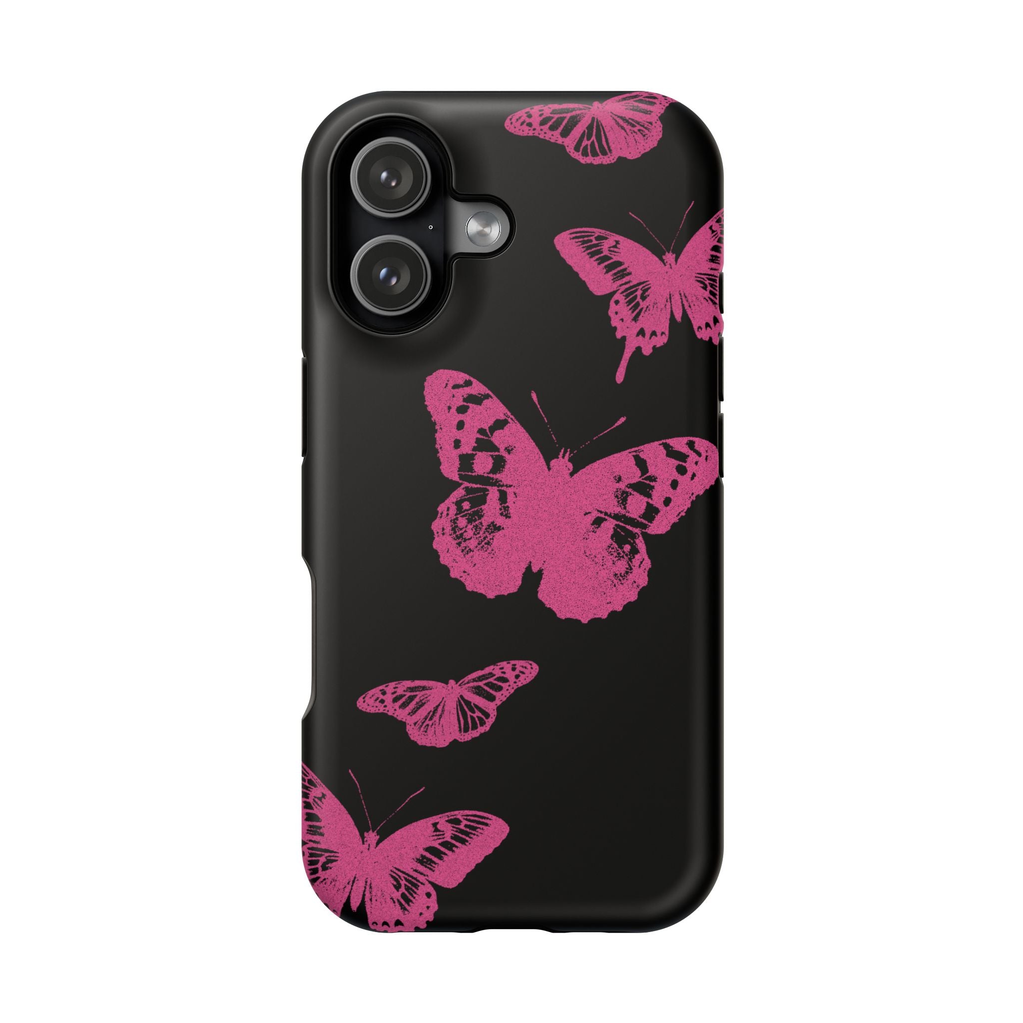 Pink Butterflies Tough iPhone Case