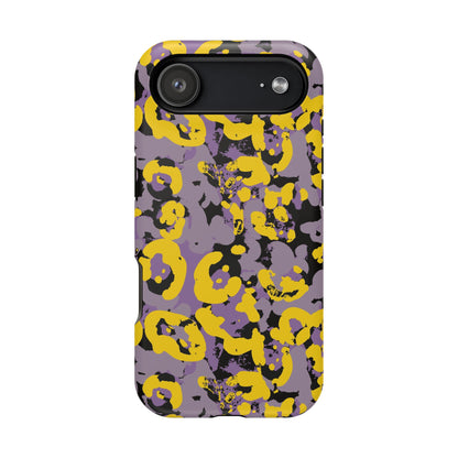 Yellow Leopard MagSafe Tough iPhone Case