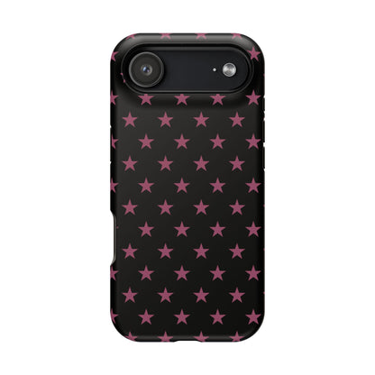 Burgundy Stars MagSafe Tough iPhone Case