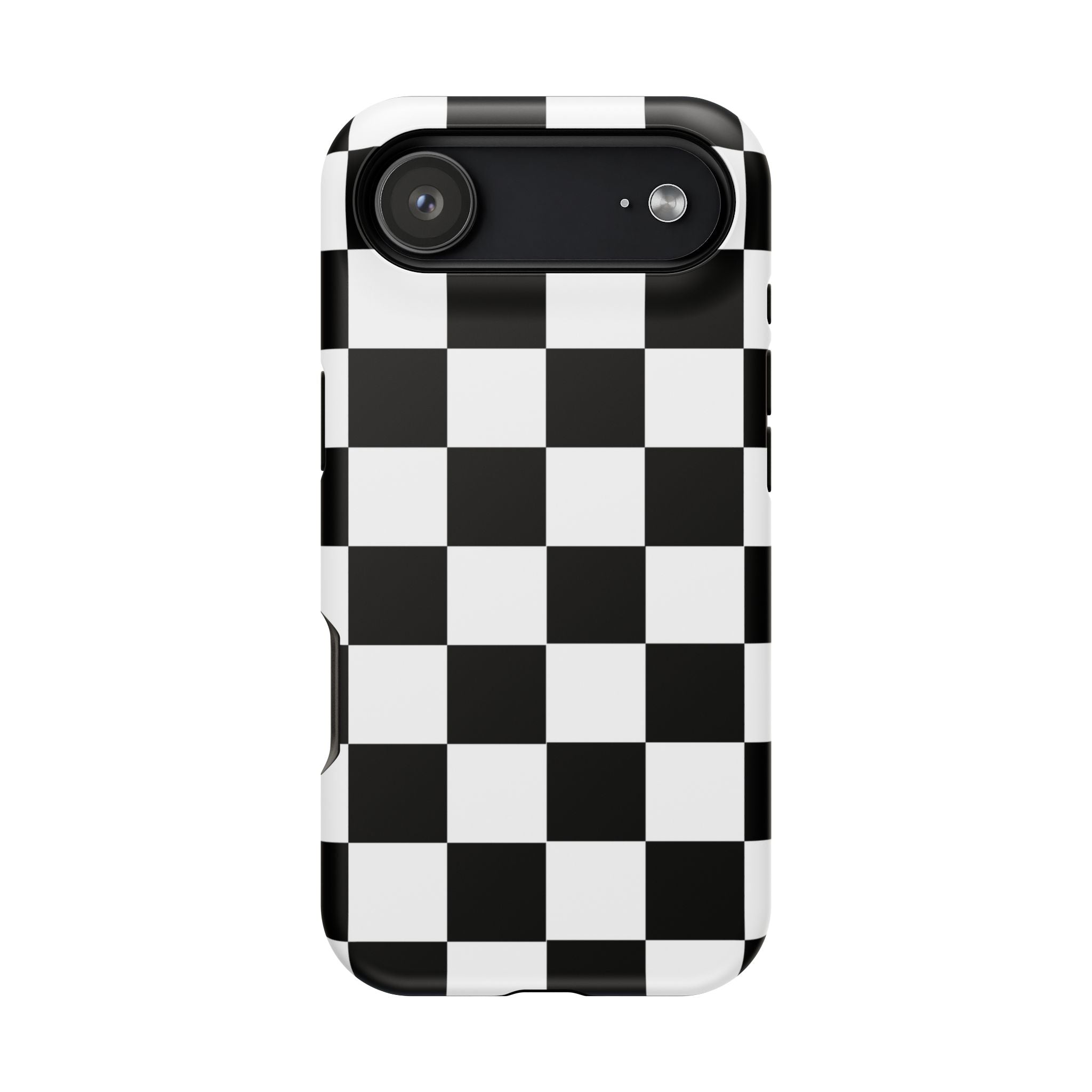 Black Grid Tough iPhone Case