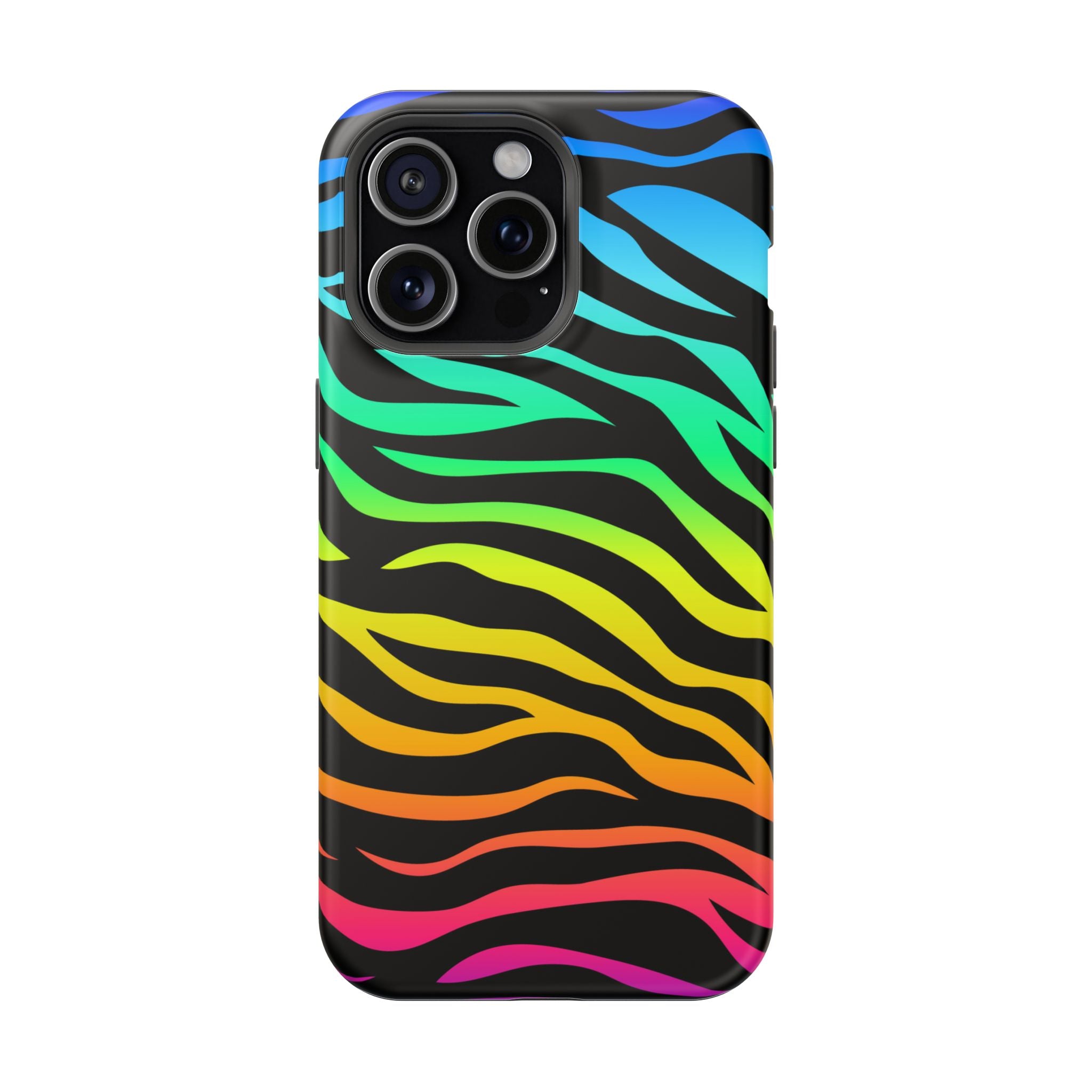 Neon Stripes Tough iPhone Case