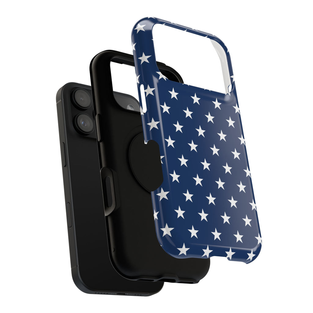 Deep Blue Stars Tough iPhone Case