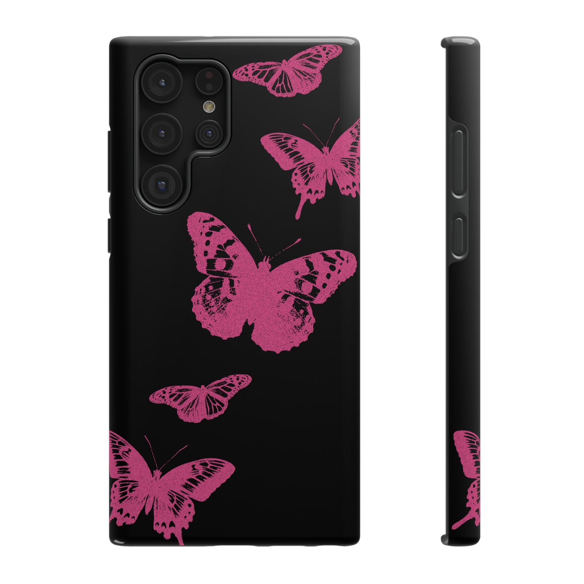 Pink Butterflies Tough Samsung Case