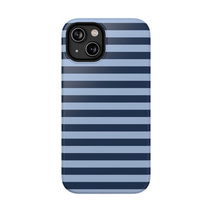 Blue Stripes MagSafe Tough iPhone Case