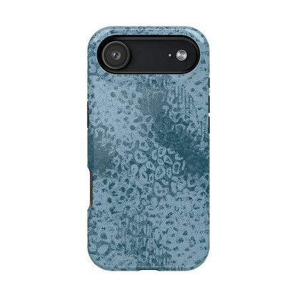 Blue Leopard MagSafe Tough iPhone Case
