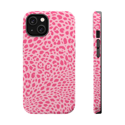 Light Pink Leopard MagSafe Tough iPhone Case