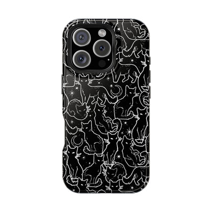 Black Cats MagSafe Tough iPhone Case