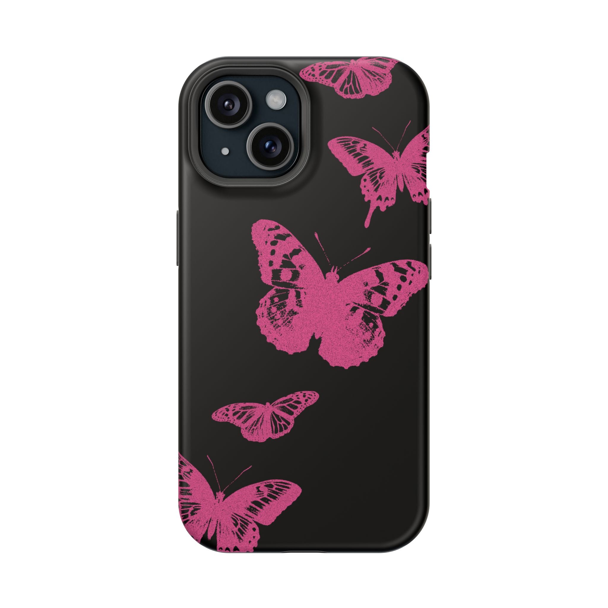 Pink Butterflies Tough iPhone Case