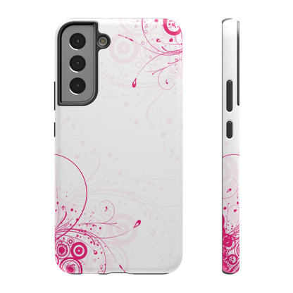 Pink Swirls Tough Samsung Case