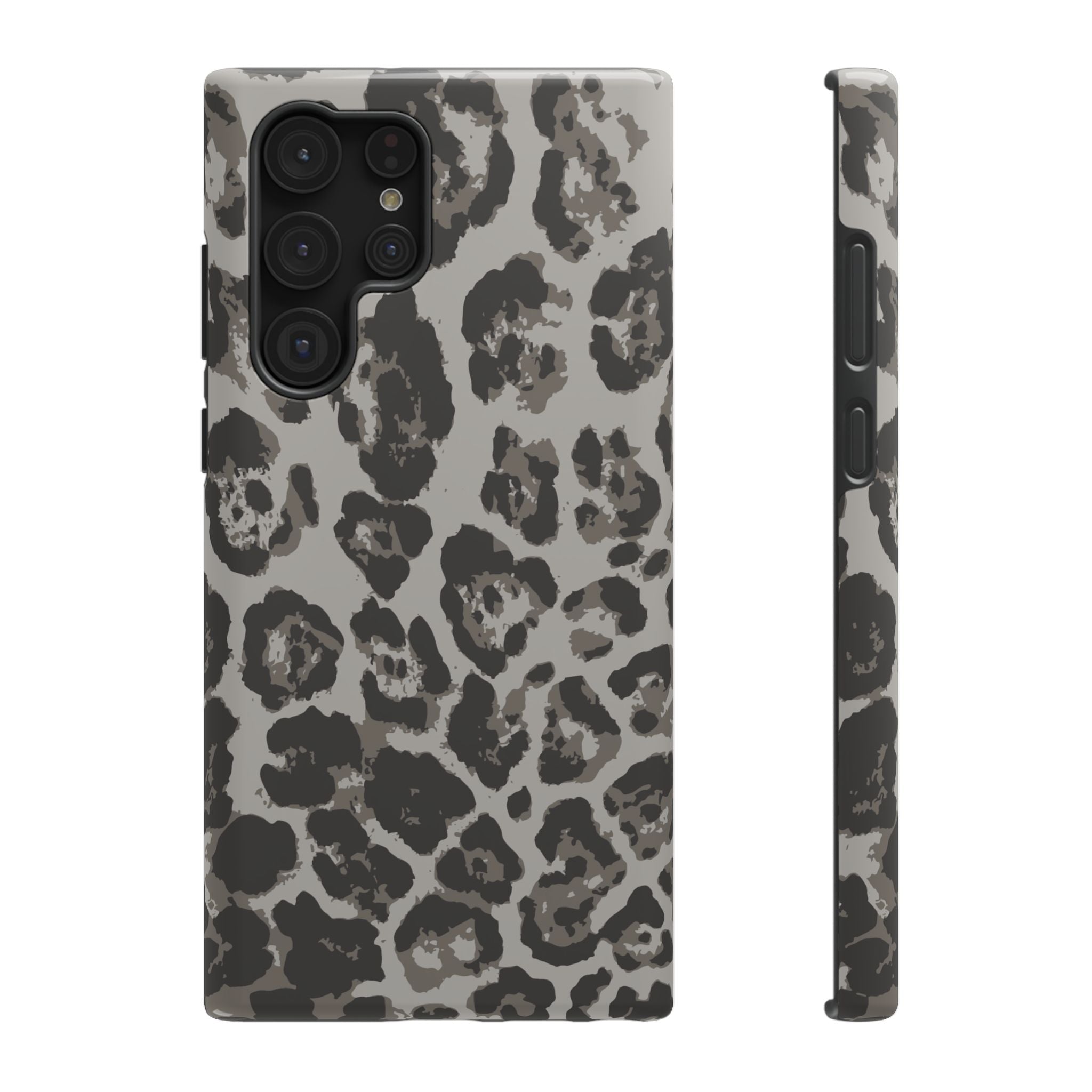 Grey Leopard Tough Samsung Case