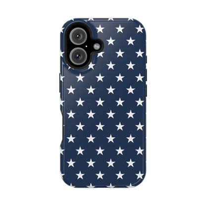 Deep Blue Stars MagSafe Tough iPhone Case