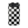 Black Grid Tough iPhone Case