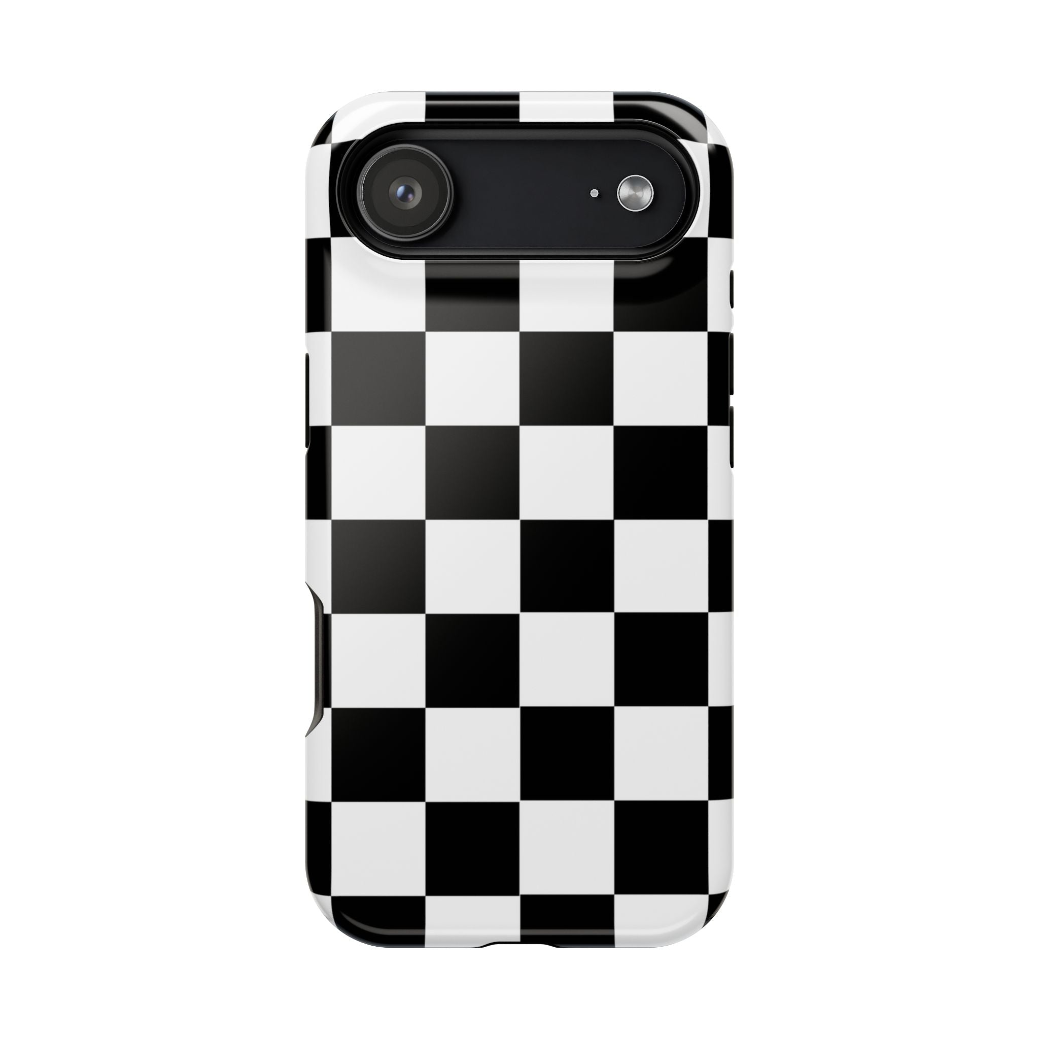 Black Grid Tough iPhone Case
