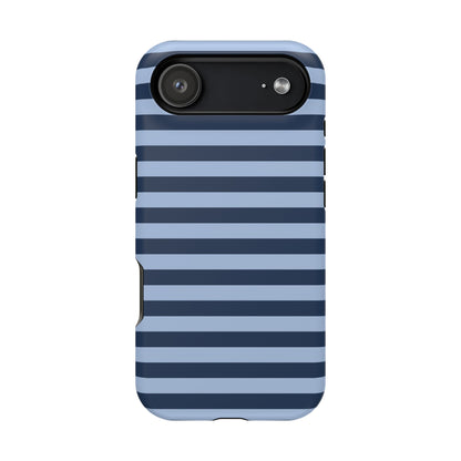 Blue Stripes MagSafe Tough iPhone Case