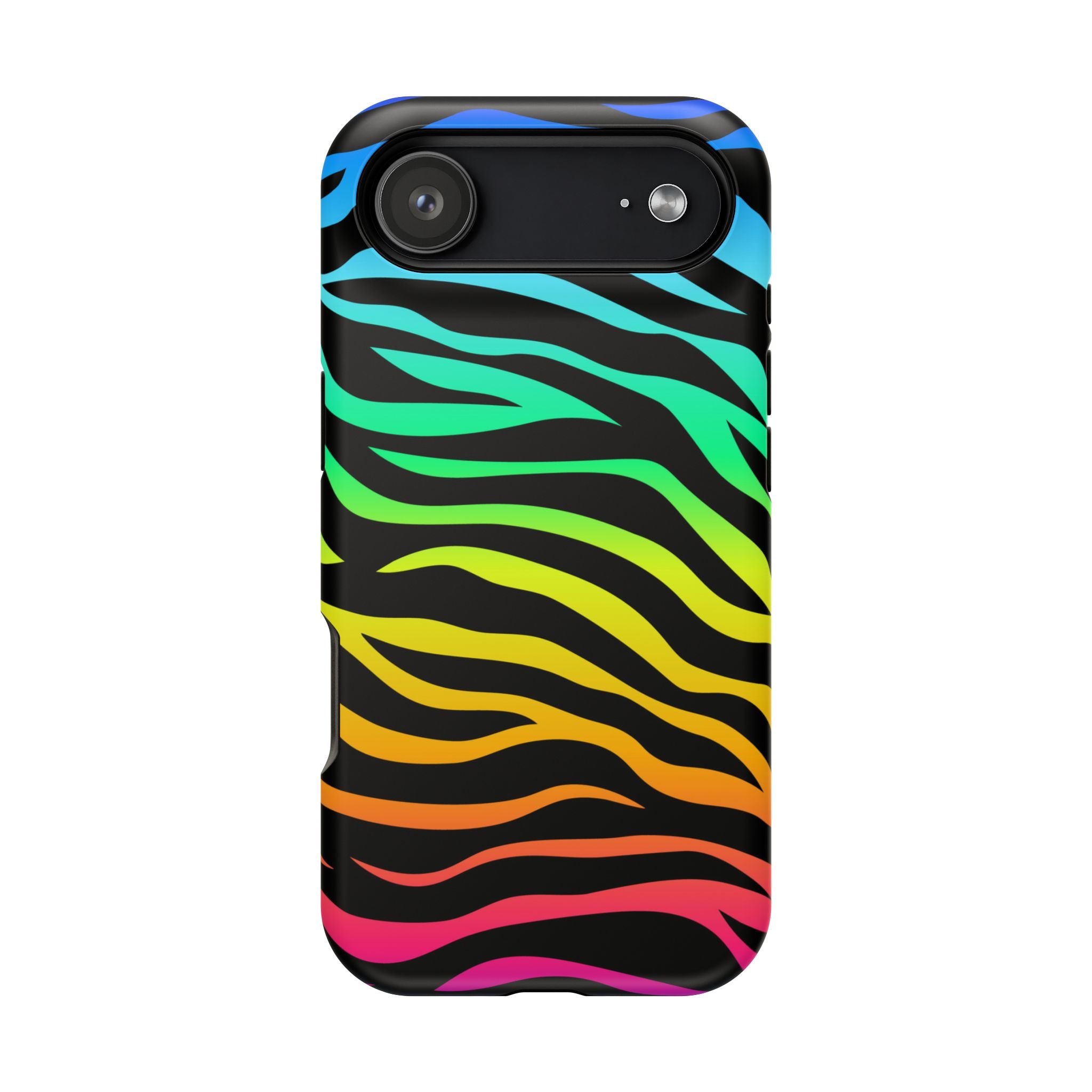 Neon Stripes Tough iPhone Case