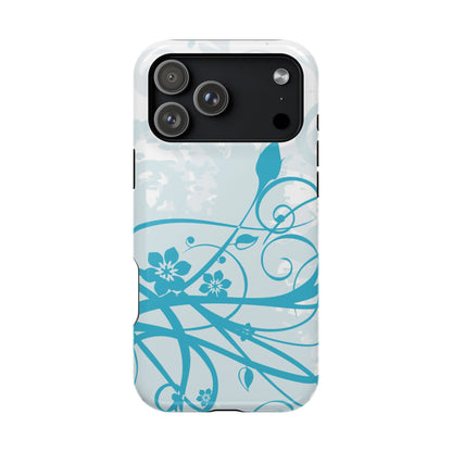Blue Bloom Tough iPhone Case