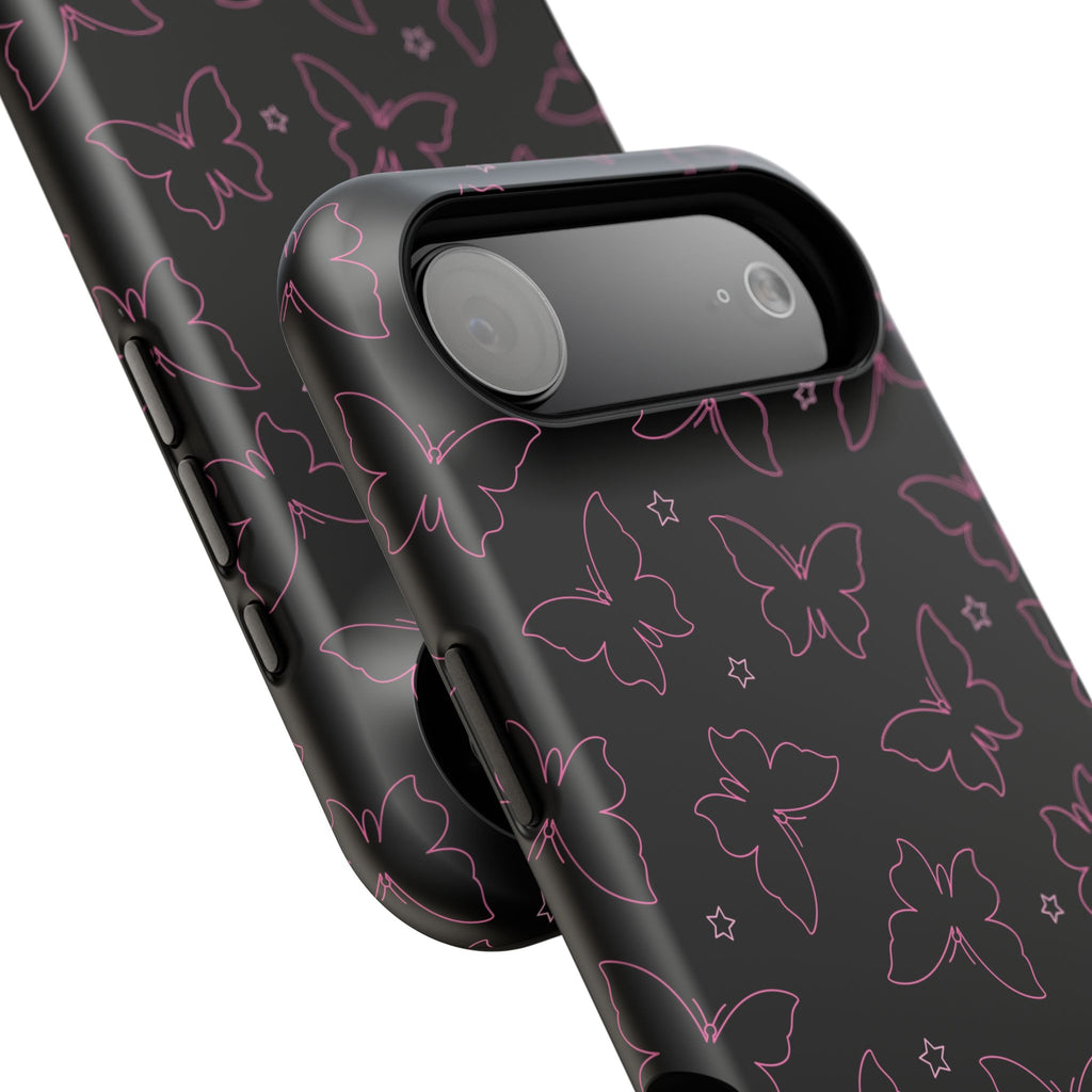 Midnight Flutter Tough iPhone Case