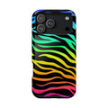 Neon Stripes Tough iPhone Case