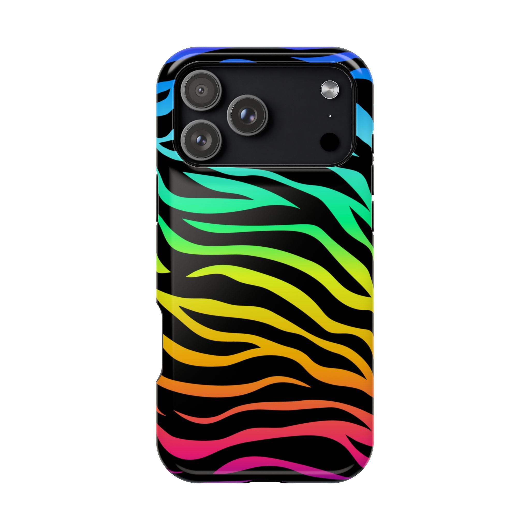 Neon Stripes Tough iPhone Case