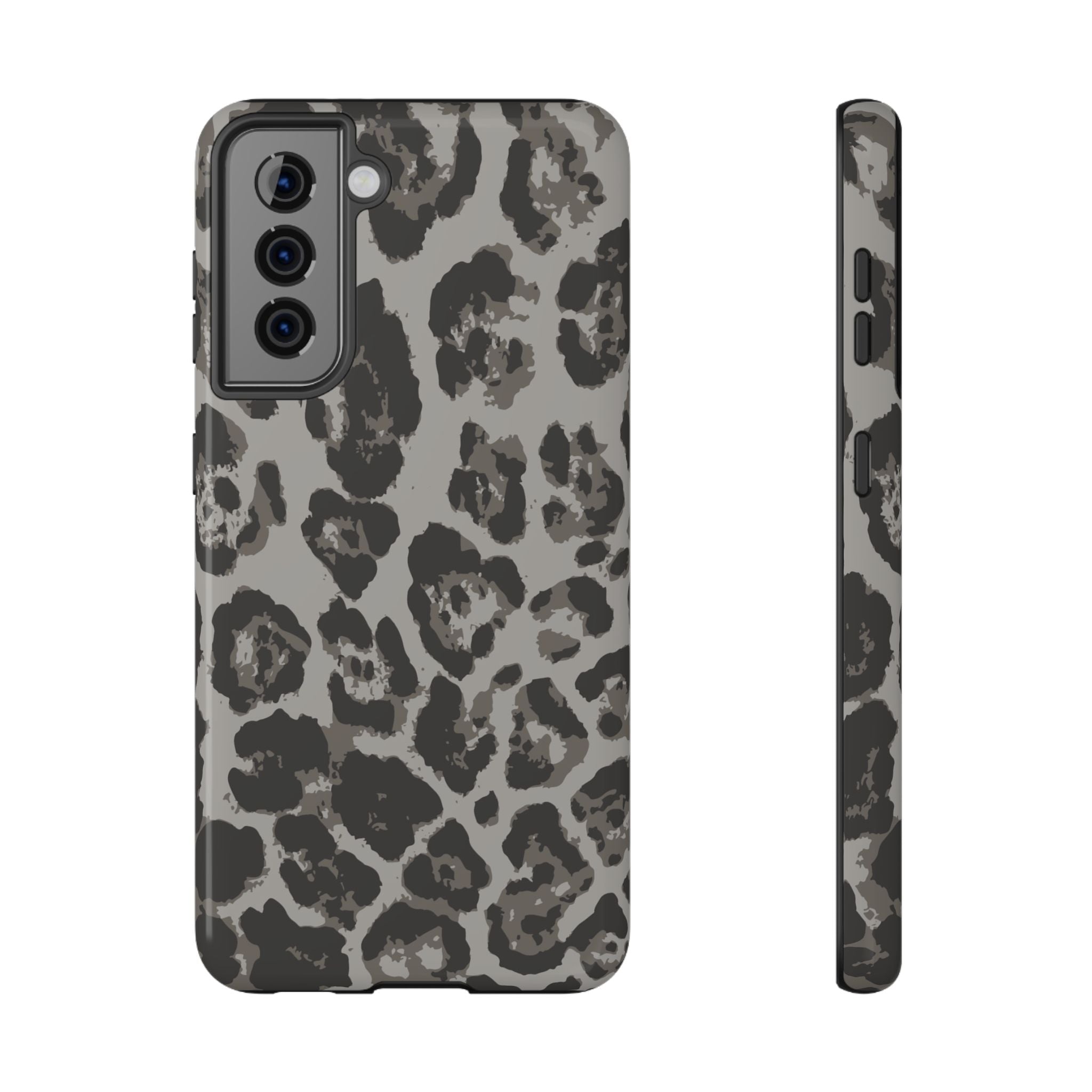 Grey Leopard Tough Samsung Case