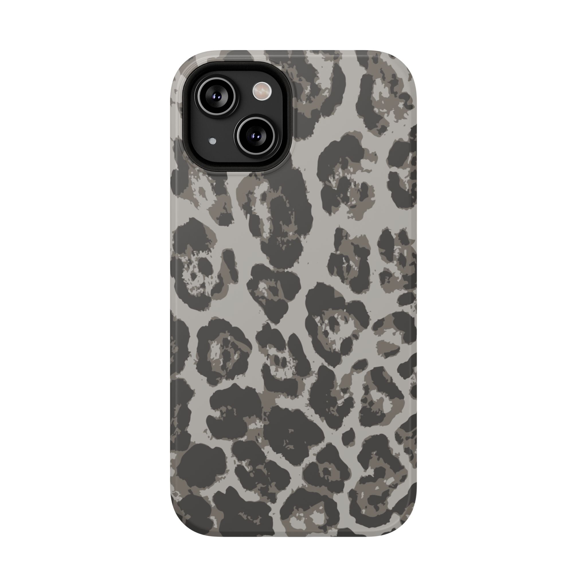 Grey Leopard Tough iPhone Case