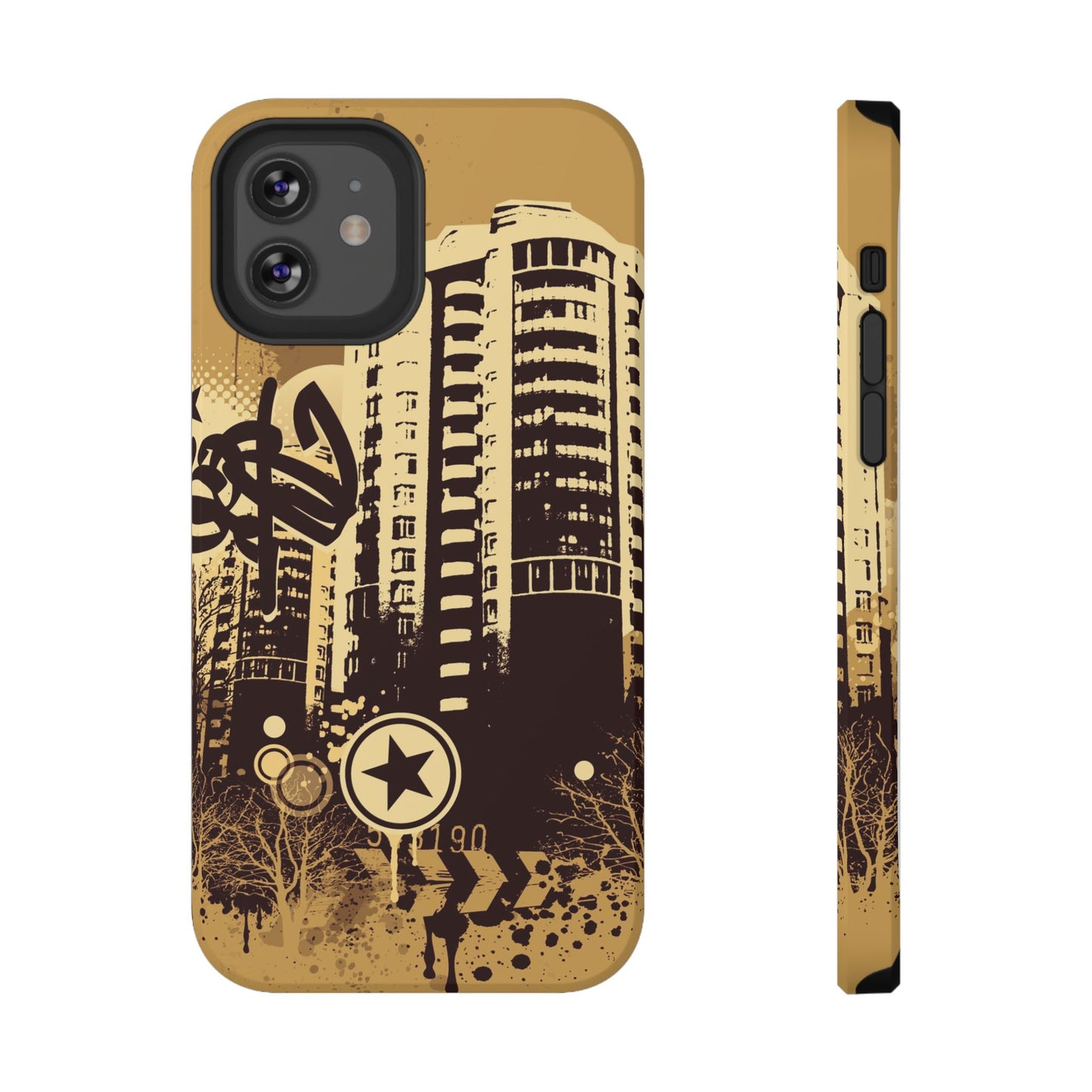 Brown City Tough iPhone Case