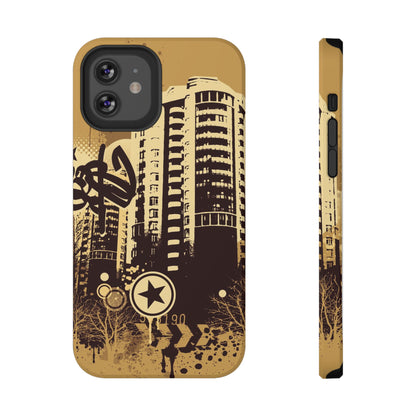 Brown City Tough iPhone Case