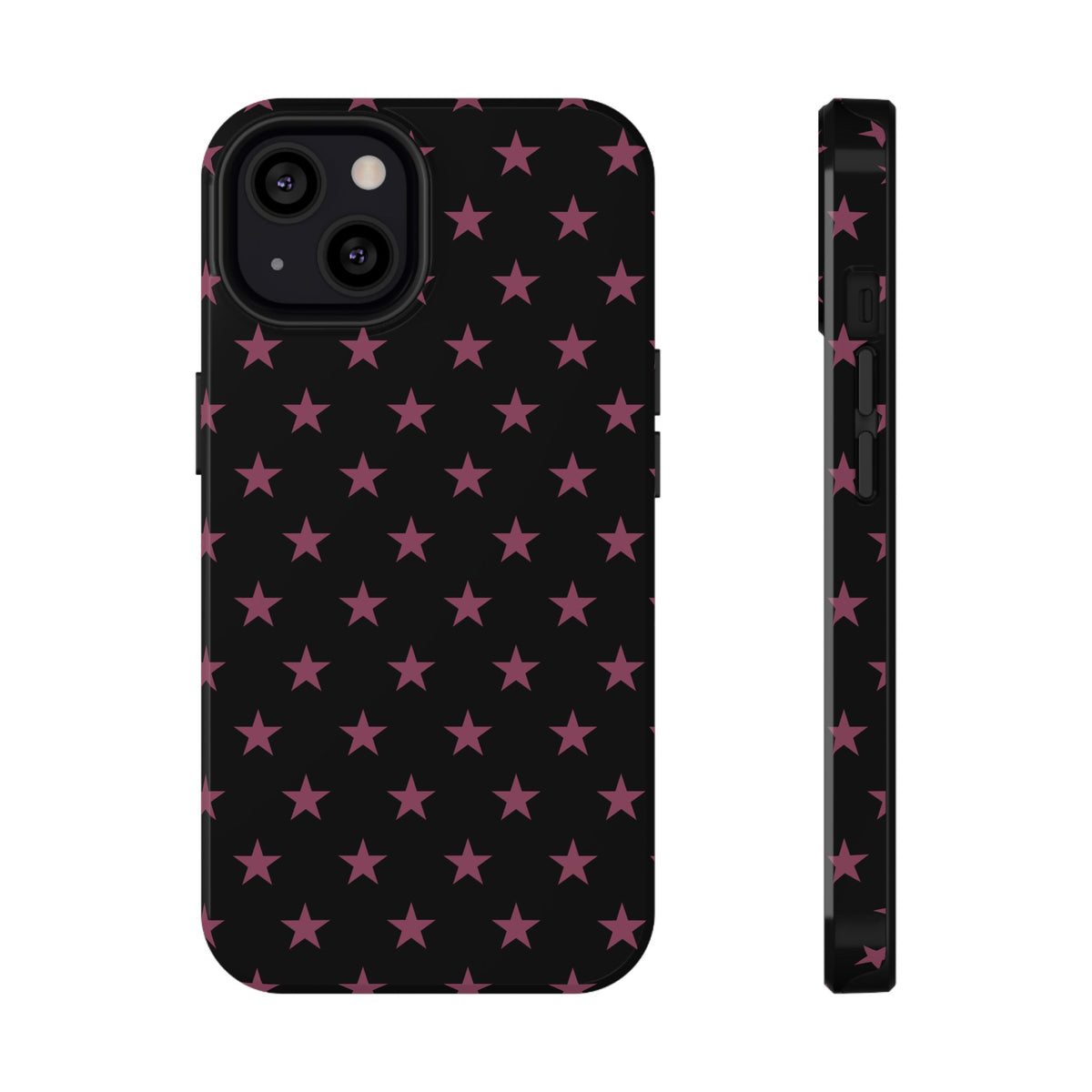 Burgundy Stars MagSafe Tough iPhone Case