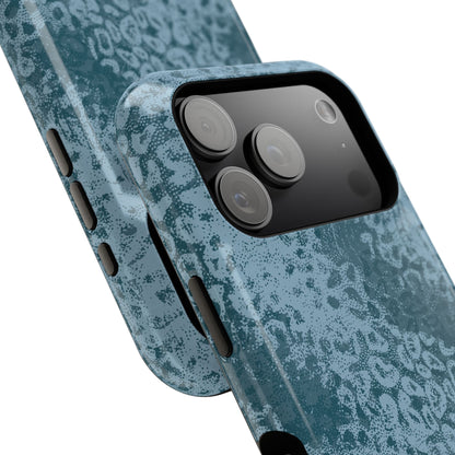 Blue Leopard MagSafe Tough iPhone Case