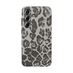 Grey Leopard Tough Samsung Case