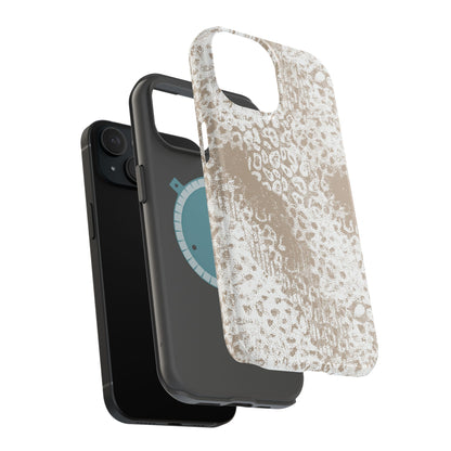 White Leopard MagSafe Tough iPhone Case