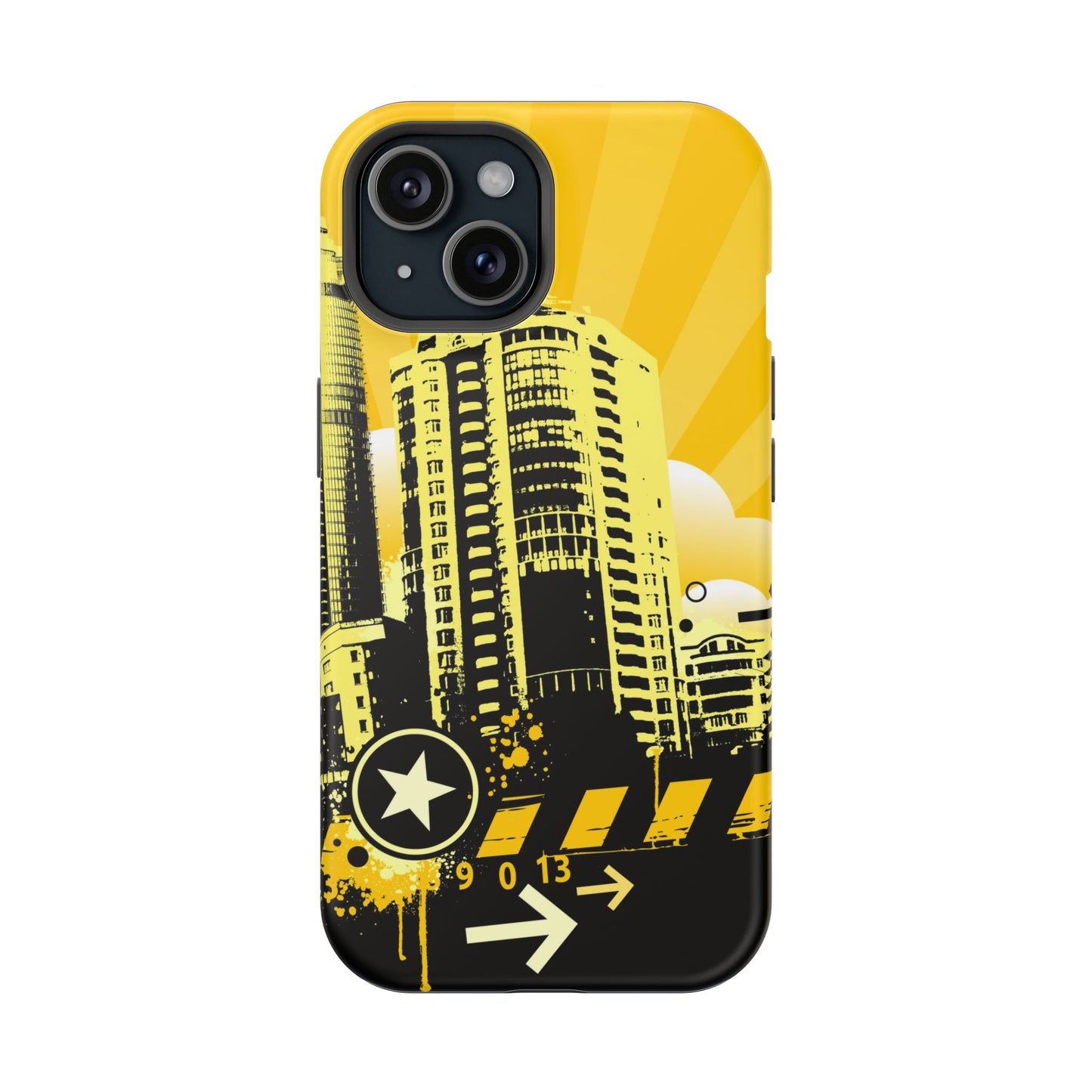Yellow City Tough iPhone Case