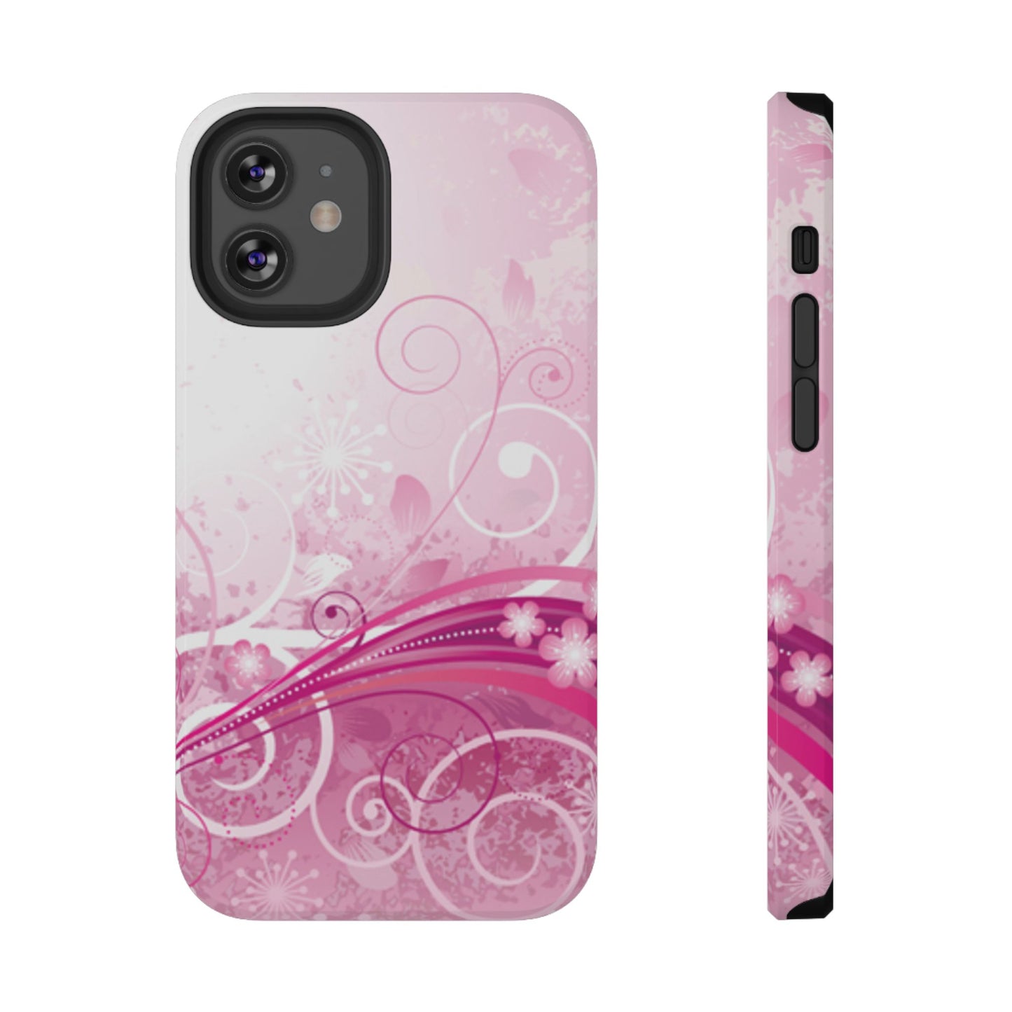 Pink Flowers Tough iPhone Case