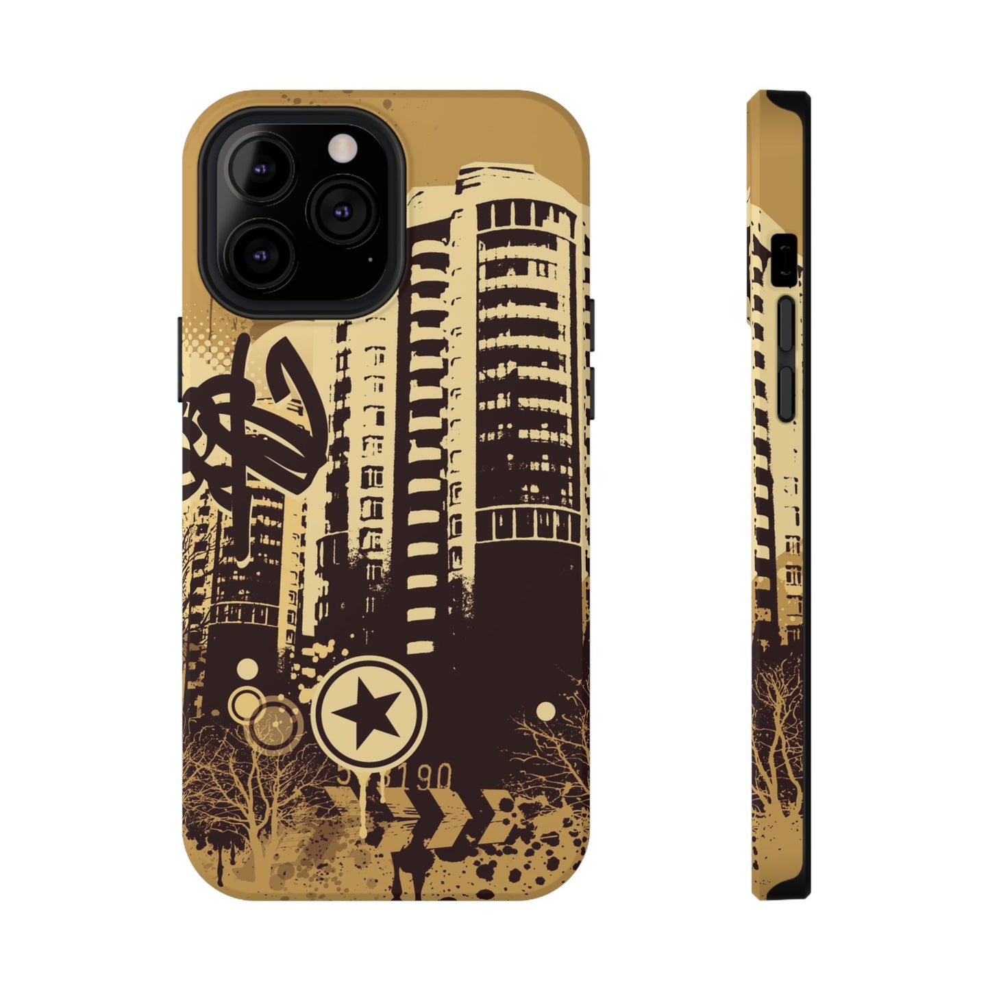 Brown City Tough iPhone Case